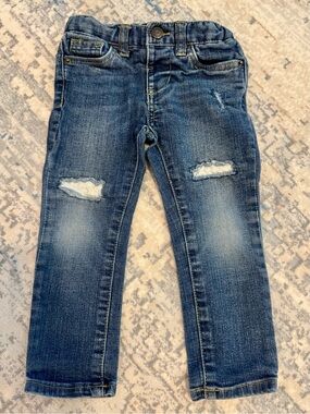 Cat & Jack Dark Blue Distressed Kids' Jeans
